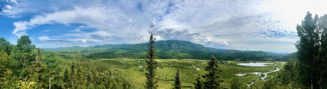 Le Chalet De Claude, Au Pied Des Monts-Valin Saint-David-de-Falardeau エクステリア 写真